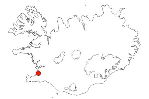 Elliðavogur og Grafarvogur á Íslandskorti