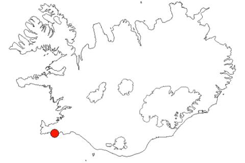 Krýsuvíkurberg á Íslandskorti