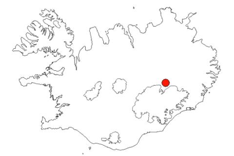Vatnajökulsþjóðgarður á Íslandskorti