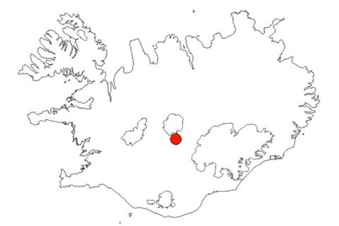 Þjórsárver á Íslandskorti