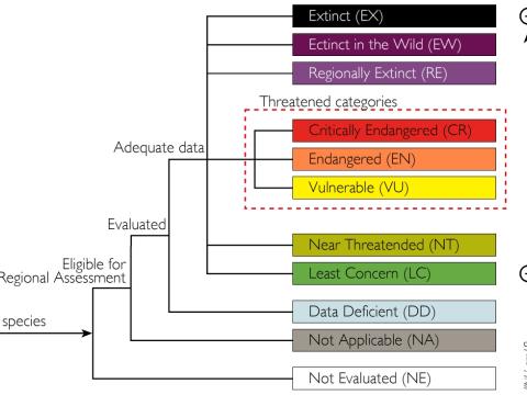 Structure of IUCN Red List Categories
