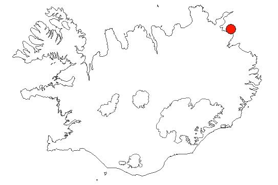 Location of area Viðvíkurbjörg in iceland