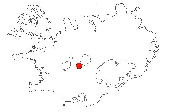 Location of area Kerlingarfjöll in iceland
