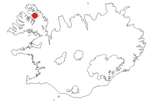 Location of area Kaldalón in iceland