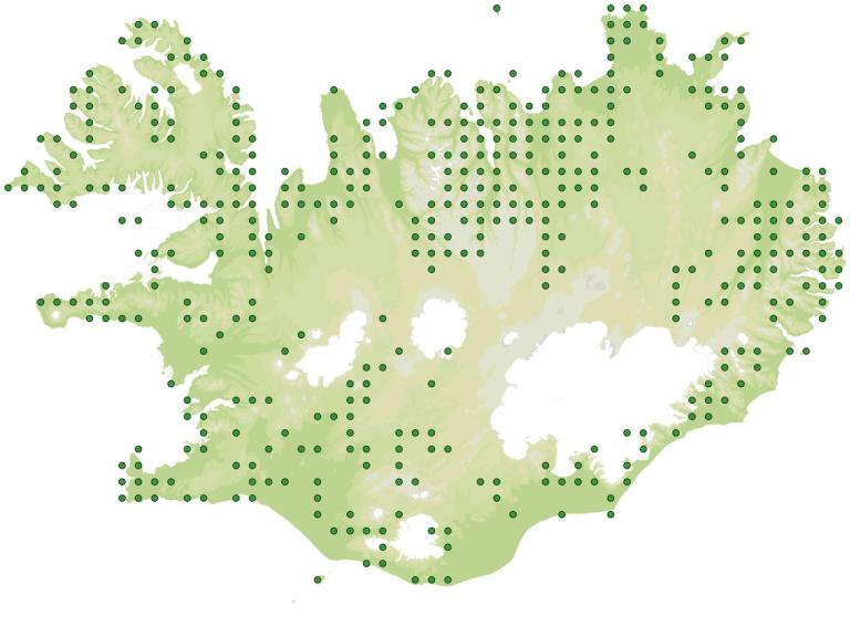 Útbreiðsla - Gullvöndur (Gentianella aurea)