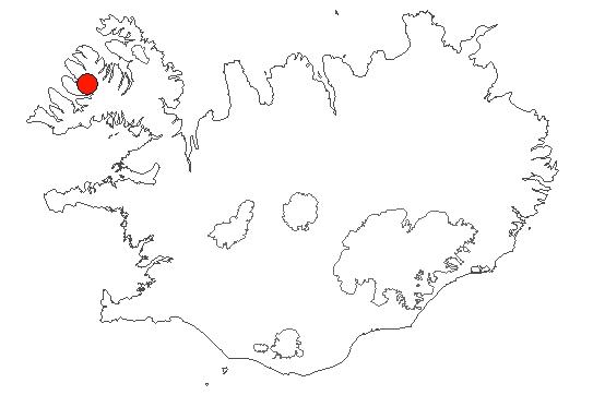 Map of Dýrafjörður Location of area Dýrafjörður in iceland