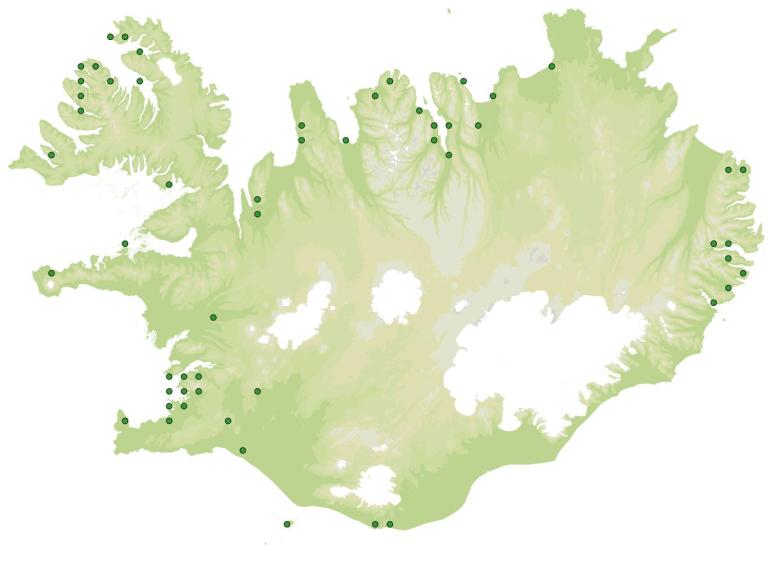 Útbreiðsla - Spánarkerfill (Myrrhis odorata)