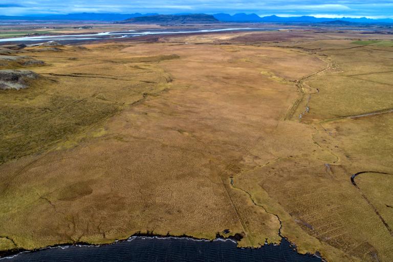 Mýrar norður af Eystra-Gíslholtsvatni 