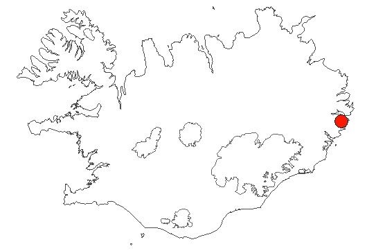 Map of Fáskrúðsfjörður Location of area Fáskrúðsfjörður in iceland