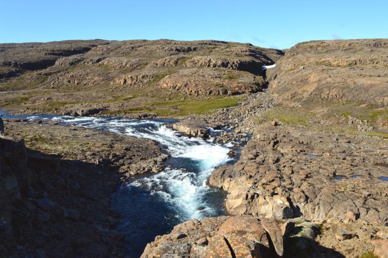 Foss 5 í Eyvindarfjarðará Foss 5 í Eyvindarfjarðará