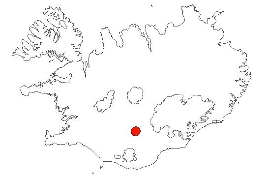 Map of Veiðivötn-Vatnaöldur Location of area Veiðivötn-Vatnaöldur in iceland