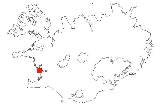 Map of Grunnafjörður Location of area Grunnafjörður in iceland