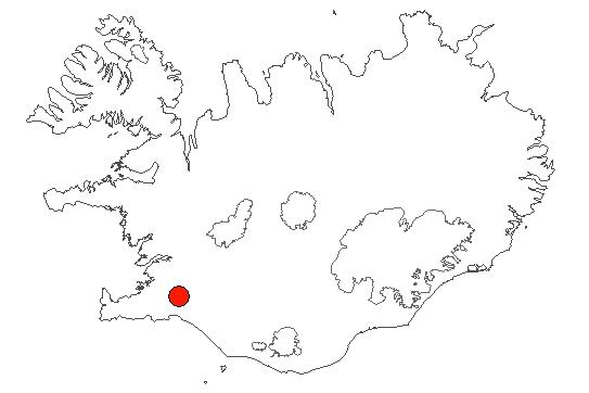 Map of Grændalur Location of area Grændalur in iceland