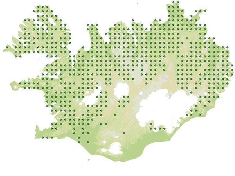 Útbreiðsla - Fjalldrapi (Betula nana)