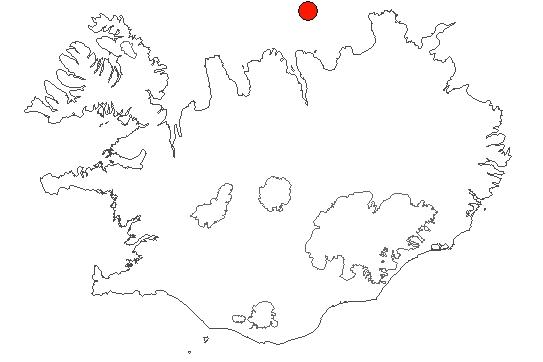 Map of Grímsey Location of area Grímsey in iceland