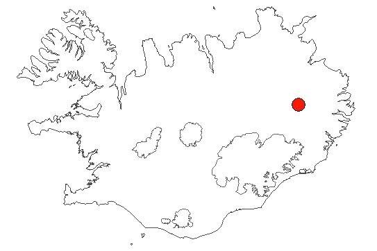 Map of Stuðlafoss og Stuðalagil Location of area Stuðlafoss og Stuðalagil in iceland