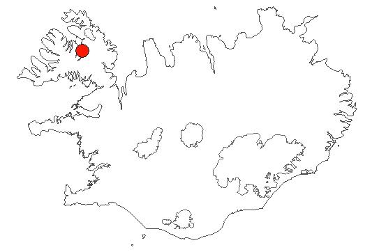 Map of Reykjanes Location of area Reykjanes in iceland