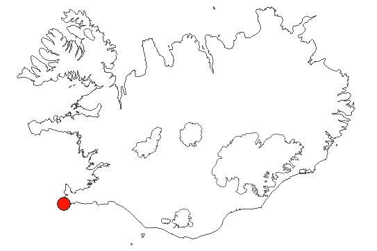 Location of area Öngulbrjótsnef in iceland