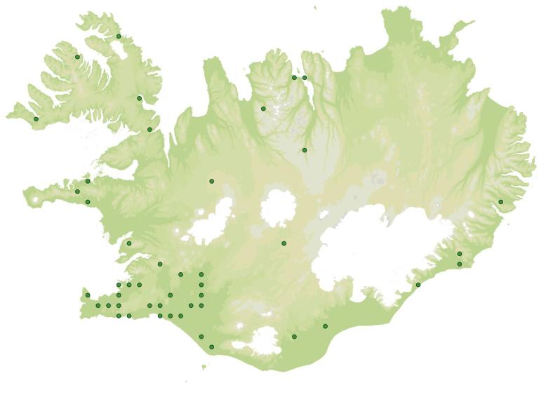 Útbreiðsla - Tjarnalaukur (Littorella uniflora)