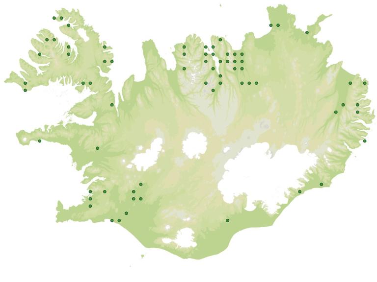 Útbreiðsla - Blöðrujurt (Utricularia minor)