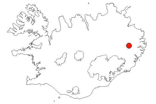 Map of Hengifoss og Litlanesfoss Location of area Hengifoss og Litlanesfoss in iceland
