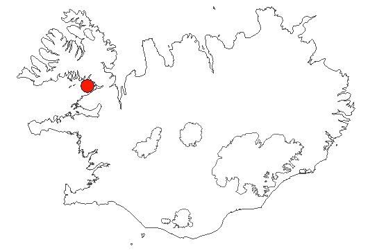 Map of Reykhólar Location of area Reykhólar in iceland