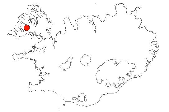 Location of area Hærriöxl in iceland