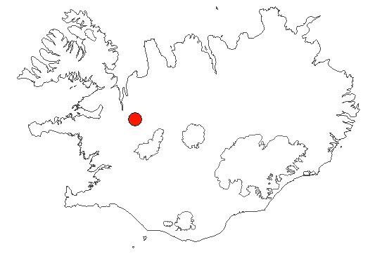 Location of area Arnarvatnsheiði in iceland