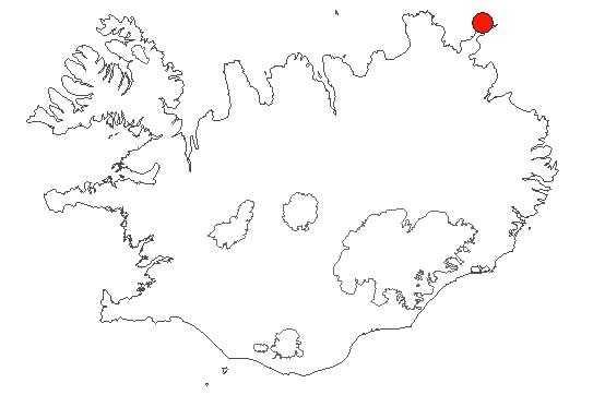 Map of Skoruvíkurbjarg Location of area Skoruvíkurbjarg in iceland