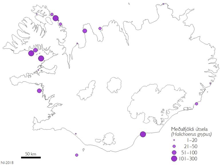 Útselur: útbreiðsla selalátra Útselur: útbreiðsla selalátra