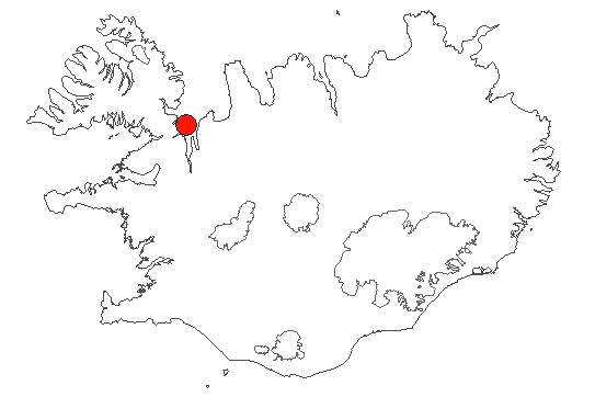 Map of Húnaflói Location of area Húnaflói in iceland