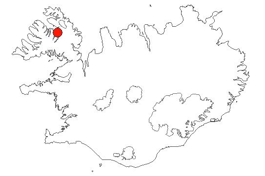 Location of area Borgarey in iceland