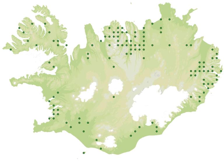 Útbreiðsla - Sigurskúfur (Chamerion angustifolium)