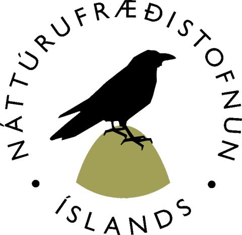 Auðkenni Náttúrufræðistofnunar Íslands (IS), prentupplausn, 300 punktar.