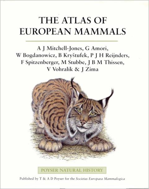 Kápa bókarinnar Atlas of European Mammals - 1 edition