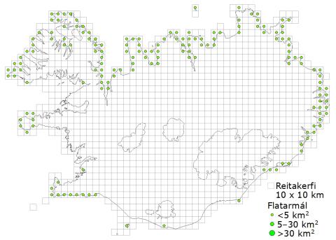 Útbreiðslukort hrúðurkarlafjörur