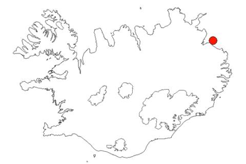 Bjarnarey á Íslandskorti