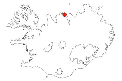 Ólafsfjarðarmúli á Íslandskorti