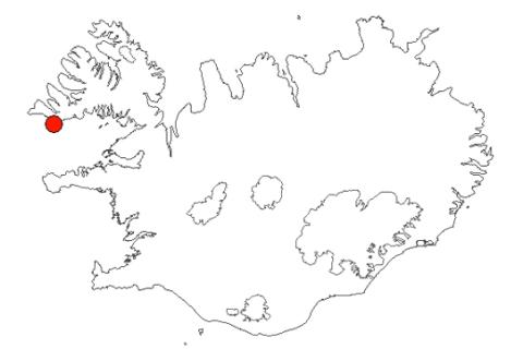 Siglunes-Skor-Melanes á Íslandskorti