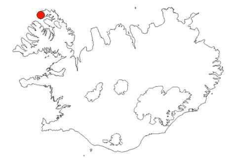 Grænahlíð á Íslandskorti