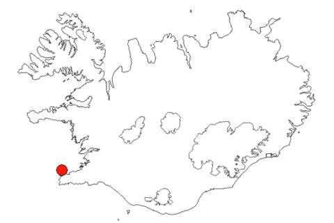 Rosmhvalanes á Íslandskorti