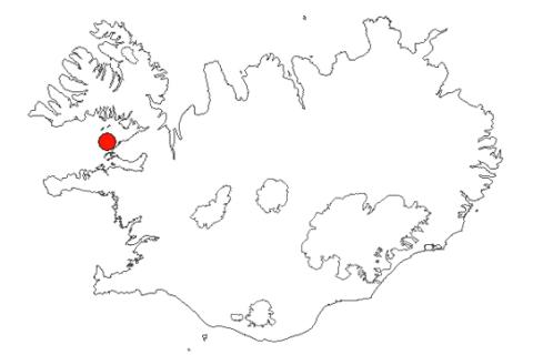 Breiðafjörður á Íslandskorti