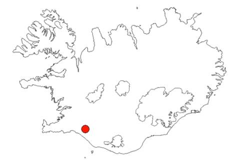 Suðurlandsundirlendi á Íslandskorti