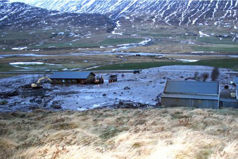 Ofanflóð við Grænuhlíð í Eyjafjarðadölum