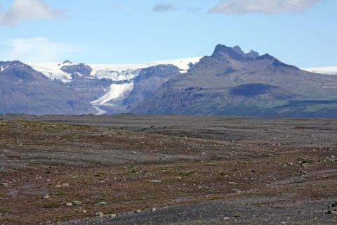 Skeiðarársandur, Morsárjökull í baksýn